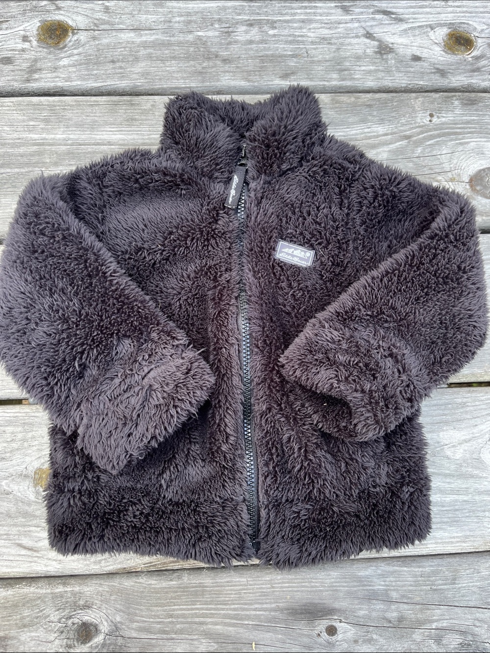 Eddie Bauer Kids Plush Black Lightweight Jacket